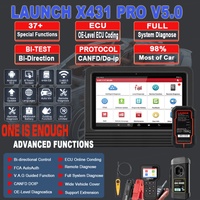 Analyseur Moteur Bidirectionnel LAUNCH X431 PRO V5.0 Elite 2026 avec Nouveau Connecteur DBSCar VII, Alimentation par Batterie, Diagnostic Voitures et Camions (37+ modèles)