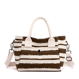 High Quality Ladies Fashion <b>Canvas</b> Tote Crossbody Bag Women Shoulder Bag for Work Beach Lunch Travel Shopping <b>Shopper</b> Handbags - Product Image 3