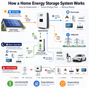 Système de batterie de secours domestique 51,2 V 100 Ah 5 kWh avec BMS intelligent LFP, kit Powerwall modulaire pour stockage d'énergie durable - Product Image 6