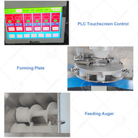 Machine automatique de moulage et d'encrustation OCEAN pour petites kebbe, kubba, kibbeh, coxinha et mochi, pour pâtisserie