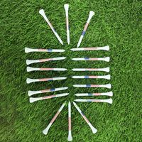 Personnalisé 70 mm Durable USA Drapeau Bambou Golf Tees Accessoires De Golf En Bois