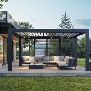 Pérgola de aluminio retráctil con recubrimiento en polvo MOQ pequeño para reemplazo de tienda de eventos Ecológico y a prueba de viento - Product Image 5