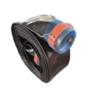 Layflat Tpu Hose 12inch High Quality Extruded Through The Weave Tpu Polyurethane Layflat Long Distance Water Supply Hose