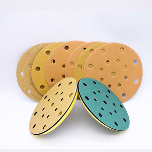 Gran oferta, disco de lijado de Velcro de óxido de aluminio de 5 pulgadas y 125mm, papel de <span class=keywords><strong>lija</strong></span> <span class=keywords><strong>Lija</strong></span> de múltiples agujeros personalizable para madera de dureza media - Product Image 3