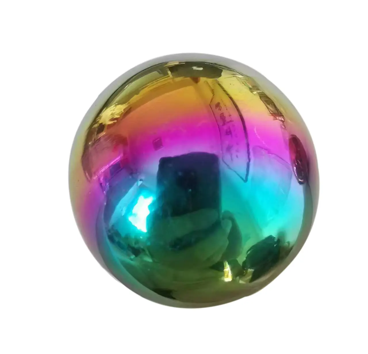 Металлические полые шарики для украшения из нержавеющей стали полированный цветной шар