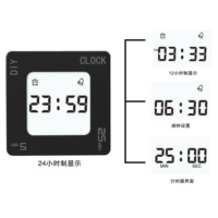 Nouvelle horloge numérique intelligente rotative avec fonction de répétition et minuterie, horloges de table, type de produit