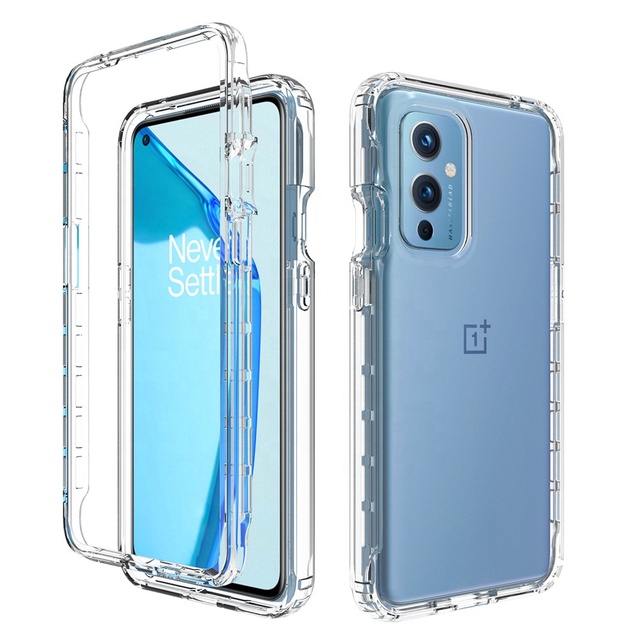 OnePlus 9 9 Pro High-Crystal Clear Transparent Dirt-Resistant 1.5mm Thick Anti-Drop Shockproof TPU+PC Phone Case for Full