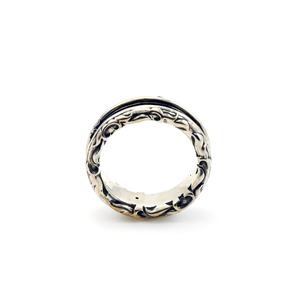 Bague européenne en argent CZ 925 pour homme, bague noire, Unique - Product Image 3