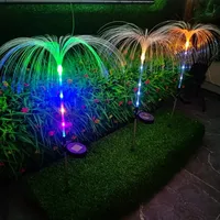 Lampes solaires d'extérieur étanches en forme de méduse avec LED à 7 couleurs changeantes pour la décoration de jardin, allée, pelouse, mariage et fête