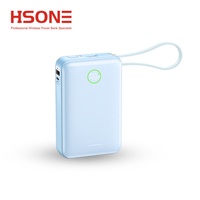 Baterai Li-Polymer Daya Tinggi 65W Power Bank Laptop 20000mAh Ultra Tipis Portabel Layar LED Pengisian Cepat Kabel Tipe-C Outdoor