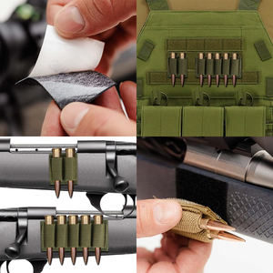 Estuche elástico para bandolera de bala táctica de 2/5 rondas y soporte para Cartucho de munición Compatible con MOLLE para. 38/<span class=keywords><strong>9mm</strong></span> .357 - Product Image 6