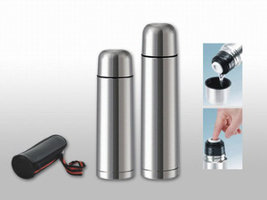 2025 Hot Sales Classic Stainless Steel Vacuum Flask Insulated Water <b>Bottle</b> of Bullet Shape in Stainless Steel Color - Product Image 6