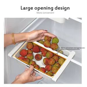 Organisateur de cuisine suspendu pour réfrigérateur, boîte de rangement pour œufs et fruits, type tiroir, bac à légumes, accessoires de cuisine, étagère d'organisation pour réfrigérateur - Product Image 2