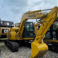 Miniexcavadora Komatsu PC70 Usada de Alta Calidad y Bajo Consumo de Combustible para Trabajos Agrícolas, Paisajismo y Construcción de Tuberías Municipales