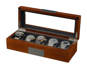 Sonny Tùy Chỉnh Bán Buôn 5 Khe Cắm Đồng Hồ Bằng Gỗ Lưu Trữ Hộp Hiển Thị Cho Nam Giới - Product Image 4
