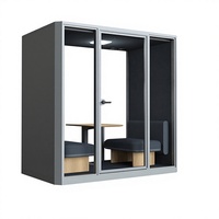 Cabinas de Privacidad Insonorizadas Multifuncionales y Duraderas UNIBOOTH, Diseño Moderno, Espacio de Trabajo Móvil, Apartamento, Comedor, Supermercado, Centro Comercial