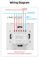 XZJ nouveau Design 3 Gang maison intelligente interrupteur électrique universel écran tactile télécommande mur de verre Compatible Smart Life App