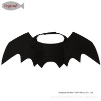 En stock, Best-seller transfrontalier : Ailes de chauve-souris en feutre pour Halloween, accessoires de fête amusants pour petits chiens et chats, jouets pour animaux de compagnie réglables