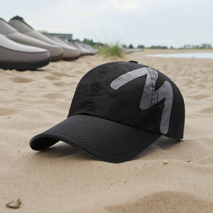 Topi <span class=keywords><strong>Baseball</strong></span> Pria Wanita Cepat Kering Musim Panas 6-Panel PVC Tahan Air Desain Sandwich Reflektif Bernapas Pelindung Matahari Olahraga - Product Image 1