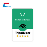 Carte NFC de révision Google pour médias sociaux, programmable avec code QR, vente en gros d'usine