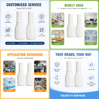 Bouteilles en plastique médical PE blanches, fourniture d'usine, flacons pulvérisateurs portables pour la pulvérisation de jus de pastèque