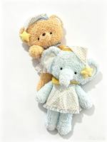 Boneka Piyama Kelinci Super Lembut, Mainan Plush untuk Anak-Anak, Hadiah Babi dan Domba dengan Isian Kapas PP untuk Mengurangi Stres