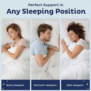 <span class=keywords><strong>Oreiller</strong></span> en <span class=keywords><strong>mousse</strong></span> à mémoire de forme déchiquetée avec gel rafraîchissant, réglable en hauteur, pour le soin du cou, personnalisable, avec housse lavable, pour les dormeurs latéraux - Product Image 4