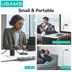 USAMS CC271 <span class=keywords><strong>Chargeur</strong></span> mondial Android <span class=keywords><strong>30W</strong></span> GaN double <span class=keywords><strong>USB</strong></span> Type <span class=keywords><strong>C</strong></span> <span class=keywords><strong>Chargeur</strong></span> <span class=keywords><strong>30W</strong></span> pour <span class=keywords><strong>Apple</strong></span> 16 15 Pro Max - Product Image 6