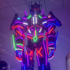 Disfraz <span class=keywords><strong>de</strong></span> Robot Azul para Adultos <span class=keywords><strong>de</strong></span> Alta Calidad, Material EVA, para Publicidad, Agencias, Cosplay <span class=keywords><strong>de</strong></span> Películas y Programas <span class=keywords><strong>de</strong></span> Televisión <span class=keywords><strong>Famosos</strong></span>, con Luces LED - Product Image 6