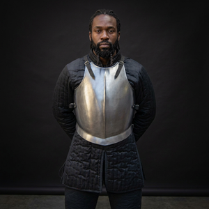 Armadura de Caballero Medieval Moderna Hecha a Mano con Placa de Pecho de Acero Grabada para Recreación Histórica, Cosplay y Exhibición Escénica para Adultos - Product Image 1