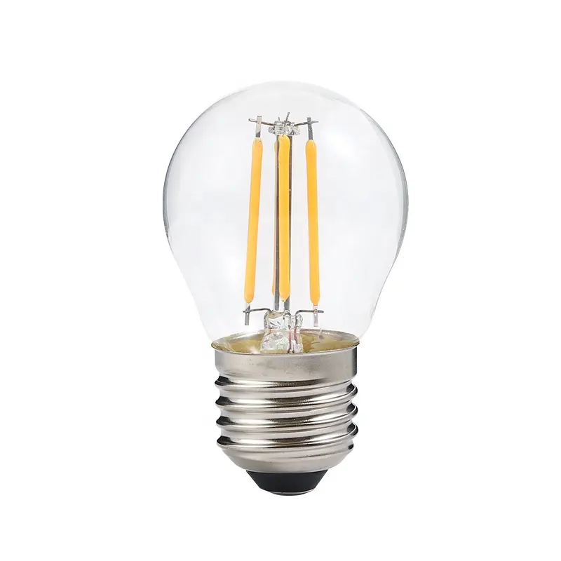 가정 상업적인 점화 에너지 절약 G45 2W 4W Dimmable E26 E12 110V E27 E14 220V 램프 기초 2700K 온난한 빛 Led 필라멘트 전구