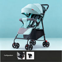 Poussette pliable respirante toutes saisons JXB pour bébé et tout-petit, idéale pour les voyages en plein air