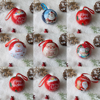 Bunte Dekorative Weihnachtskugeln Individuelle Souvenirs Maßgefertigt Großhandel für Weihnachtsbaum-Deko Festliche Partyzubehör