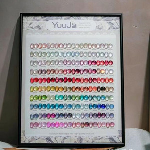 Smalto Gel Effetto Occhio di Gatto con Perline di Vetro, Serie 12ml*100pz con Campionario <span class=keywords><strong>Colori</strong></span>, Asciugatura Rapida, Finitura Satinata Iridescente per Uso Professionale - Product Image 6