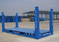 Conteneur à fond plat pliable de 20 pieds en acier Corten durable avec dimensions personnalisables, grande capacité, marque DFC