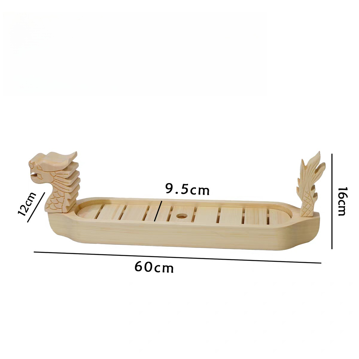 40cm wooden dragon boat