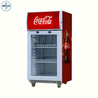 Fabrik-Großhandel OEM Benutzerdefinierte Logo-Aufkleber Glastür-Vitrine Getränkekühler Cola Mini-Displaykühlschrank