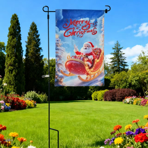 2025 <strong>New</strong> <strong>Product</strong> High Quality Full Color Custom Printed Polyester Pennant <strong>Garden</strong> <strong>Flag</strong> with Metal Flagpole for <strong>Garden</strong> Decoration - Product Image 3