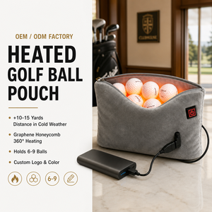 Bolsa Térmica para Pelotas de Golf para 6-9 Pelotas con Alimentación USB, Tres Niveles de Calor, Forro Polar y Cierre Metálico para Golf en Clima Frío - Product Image 4