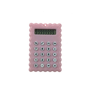 Cookie Keychain Calculator With Pop Fidget Strap Portable Mini Calculator For Kids And Students ABS Material Zinc Alloy Ring - Product Image 5