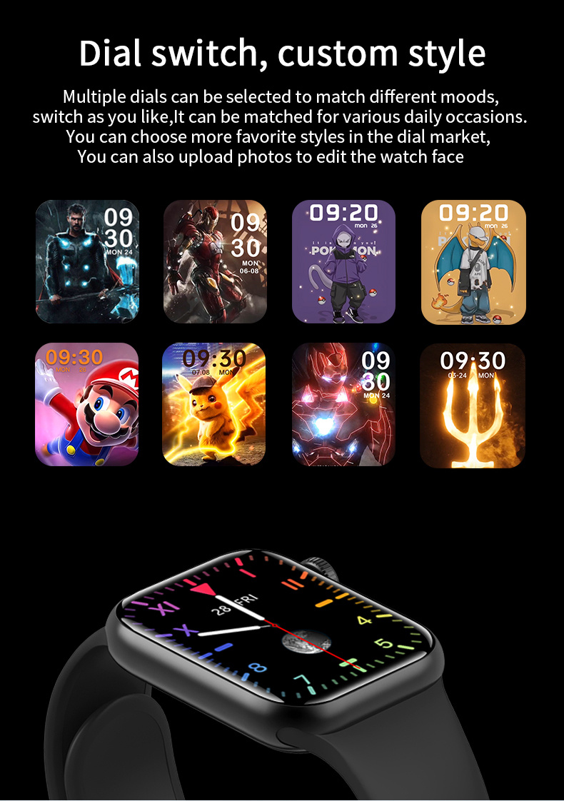 Hot M26 Plus Wearfit Pro Smartwatch Bt Calling Wireless Charging Reloj Inteligente M26plus Pro Smart Watch Series 6 7