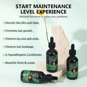 Özel etiket 100% doğal organik biberiye zencefil hint badem yağı erkekler kadınlar derisi bakımı Serum saç tedavisi büyüme yağı - Product Image 4