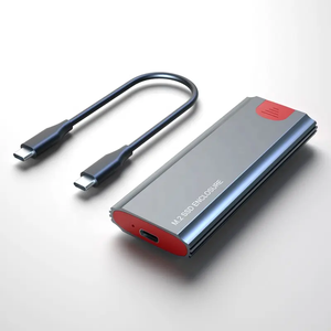 Aluminum HDD/<b>SSD</b> Enclosure USB3.1 Gen2 to <b>M.2</b> LTE Mini Portable External <b>SSD</b> Case - Product Image 4