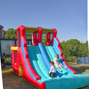 <span class=keywords><strong>Castillo</strong></span> Inflable con Tobogán, Tela Oxford Ecológica, Uso Doméstico, para Niños, con Capacidad para 4-5 Niños - Product Image 6