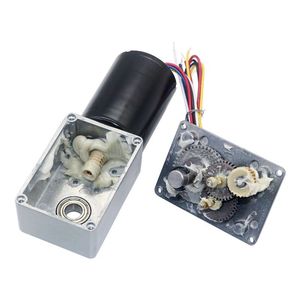 มอเตอร์ไฟฟ้ากระแสตรงแบบไม่มีแปรงถ่านลดเกียร์5840-3650รอบ12V24V 8-470รอบต่อนาที - Product Image 6