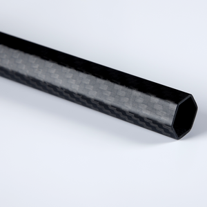 Pembuatan Profil/Tabung Heksagonal Serat Karbon ODM 3k Bentuk Kustom Sesuai Gambar - Product Image 1