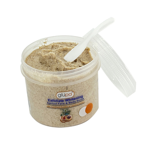 OEM ปรับแต่งกลูปาแอปริคอทขัดผิวด้วยผงมะขามชะเอมสาร<span class=keywords><strong>ส</strong></span>กัดจากไวท์เทนนิ่งขัดผิว - Product Image 6