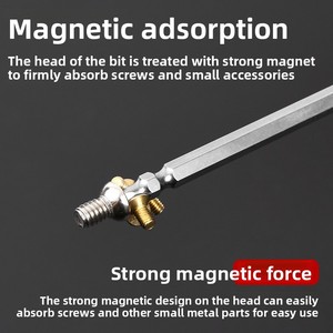 Punta de Destornillador Hexagonal de Doble Extremo de Acero S2 de 65 mm, Vástago de 1/4 de Pulgada, H4, Magnética, de Precisión, Accesorio para Herramienta Eléctrica - Product Image 3