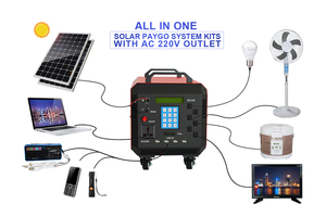 Generador Solar PayGo de 600W de la Mejor Calidad, Sistema de Almacenamiento de Energía para el Hogar, Batería LiFePO4 con CA 220V y Controlador PWM - Product Image 3