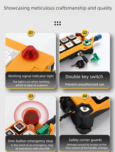 Remote Kontrol Radio Industri Hoist F24-10D 433Mhz/315Mhz 10 Tombol dengan Rolling Code Jangkauan 100m - Product Image 5